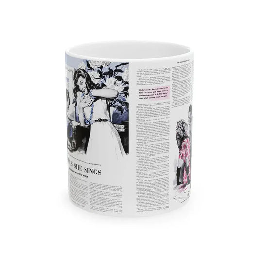 For Us She Sings, Saturday Evening Post, August 21, 1943 - White Coffee Mug 11oz - Go Mug Yourself
