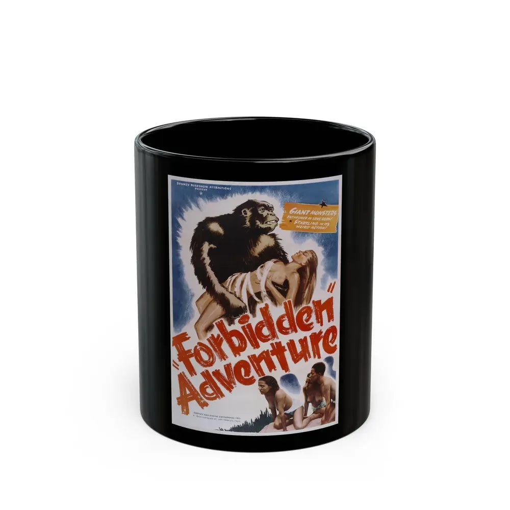 FORBIDDEN ADVENTURE (GORILLA WOMAN) 1937 Movie Poster - Black Coffee Mug 11oz - Go Mug Yourself