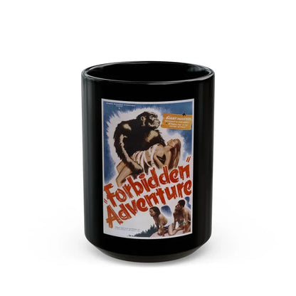 FORBIDDEN ADVENTURE (GORILLA WOMAN) 1937 Movie Poster - Black Coffee Mug 15oz - Go Mug Yourself
