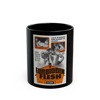 FORBIDDEN FLESH 1968 Movie Poster - Black Coffee Mug 11oz - Go Mug Yourself