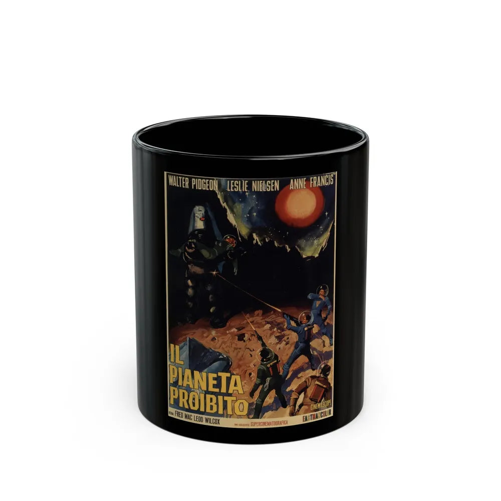 FORBIDDEN PLANET 1956 Movie Poster - Black Coffee Mug-11oz-Go Mug Yourself