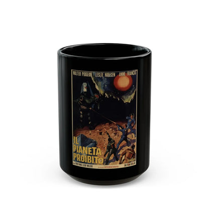 FORBIDDEN PLANET 1956 Movie Poster - Black Coffee Mug-15oz-Go Mug Yourself