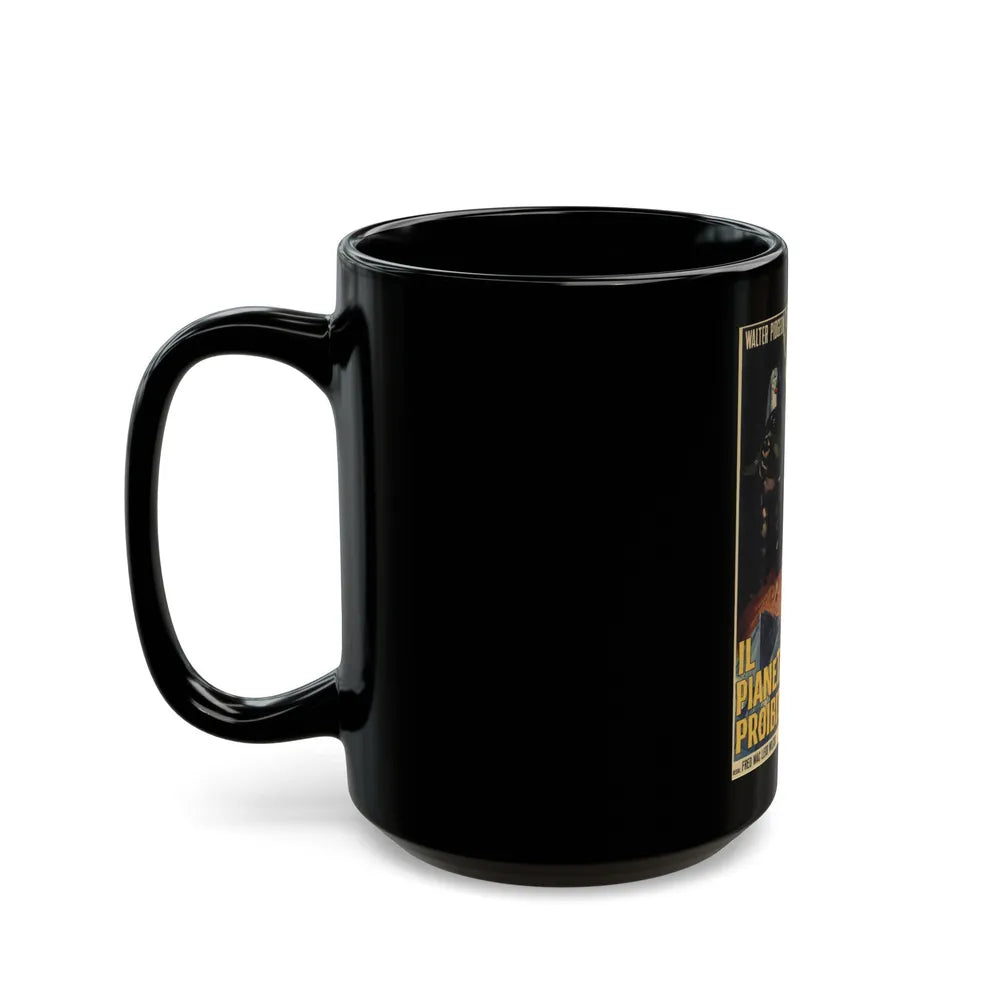 FORBIDDEN PLANET 1956 Movie Poster - Black Coffee Mug-Go Mug Yourself