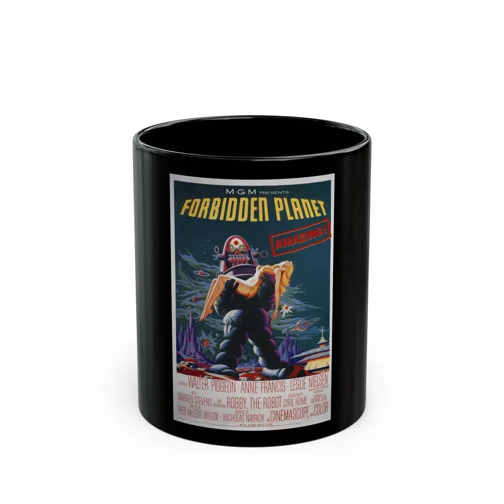 FORBIDDEN PLANET (2) 1956 Movie Poster - Black Coffee Mug 11oz - Go Mug Yourself