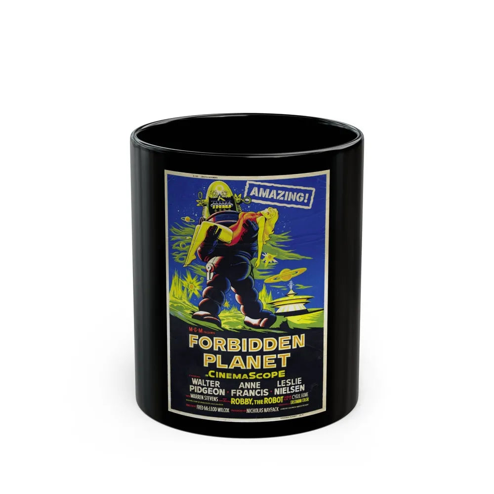 FORBIDDEN PLANET (3) 1956 Movie Poster - Black Coffee Mug-11oz-Go Mug Yourself