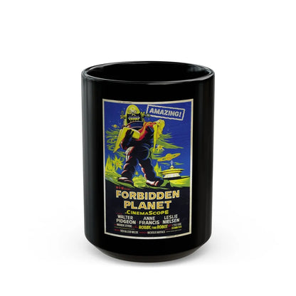 FORBIDDEN PLANET (3) 1956 Movie Poster - Black Coffee Mug-15oz-Go Mug Yourself