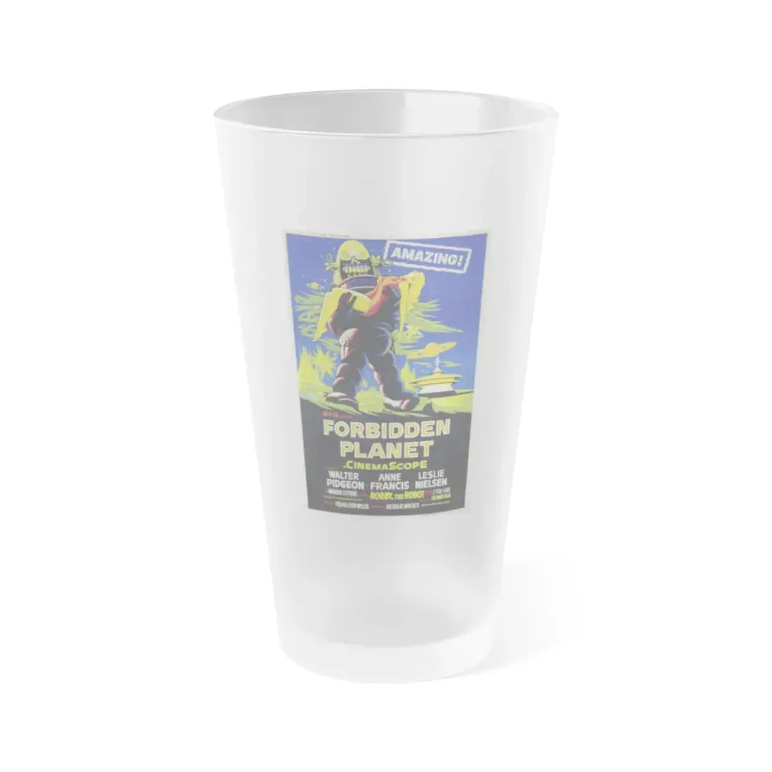 FORBIDDEN PLANET (3) 1956 Movie Poster - Frosted Pint Glass 16oz Default Title - Go Mug Yourself