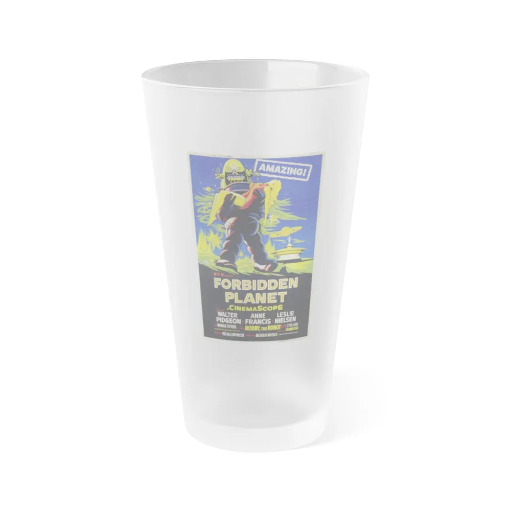 FORBIDDEN PLANET (3) 1956 Movie Poster - Frosted Pint Glass 16oz-Go Mug Yourself