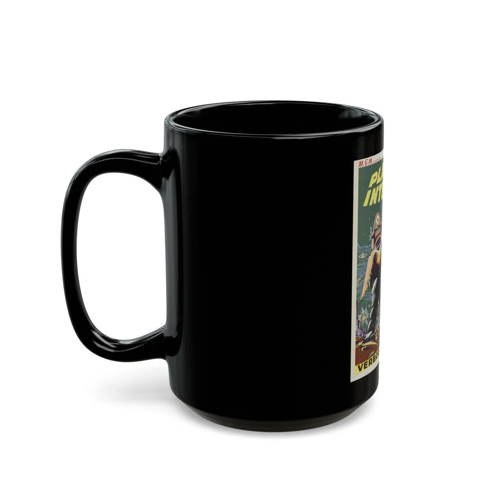 FORBIDDEN PLANET (BELGIAN) 1956 Movie Poster - Black Coffee Mug-Go Mug Yourself