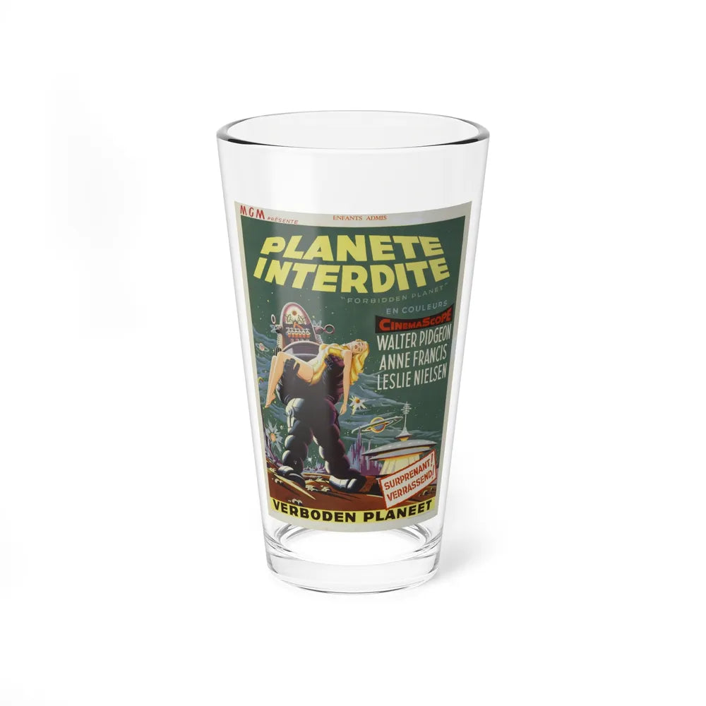 FORBIDDEN PLANET (BELGIAN) 1956 Movie Poster - Pint Glass 16oz-16oz-Go Mug Yourself