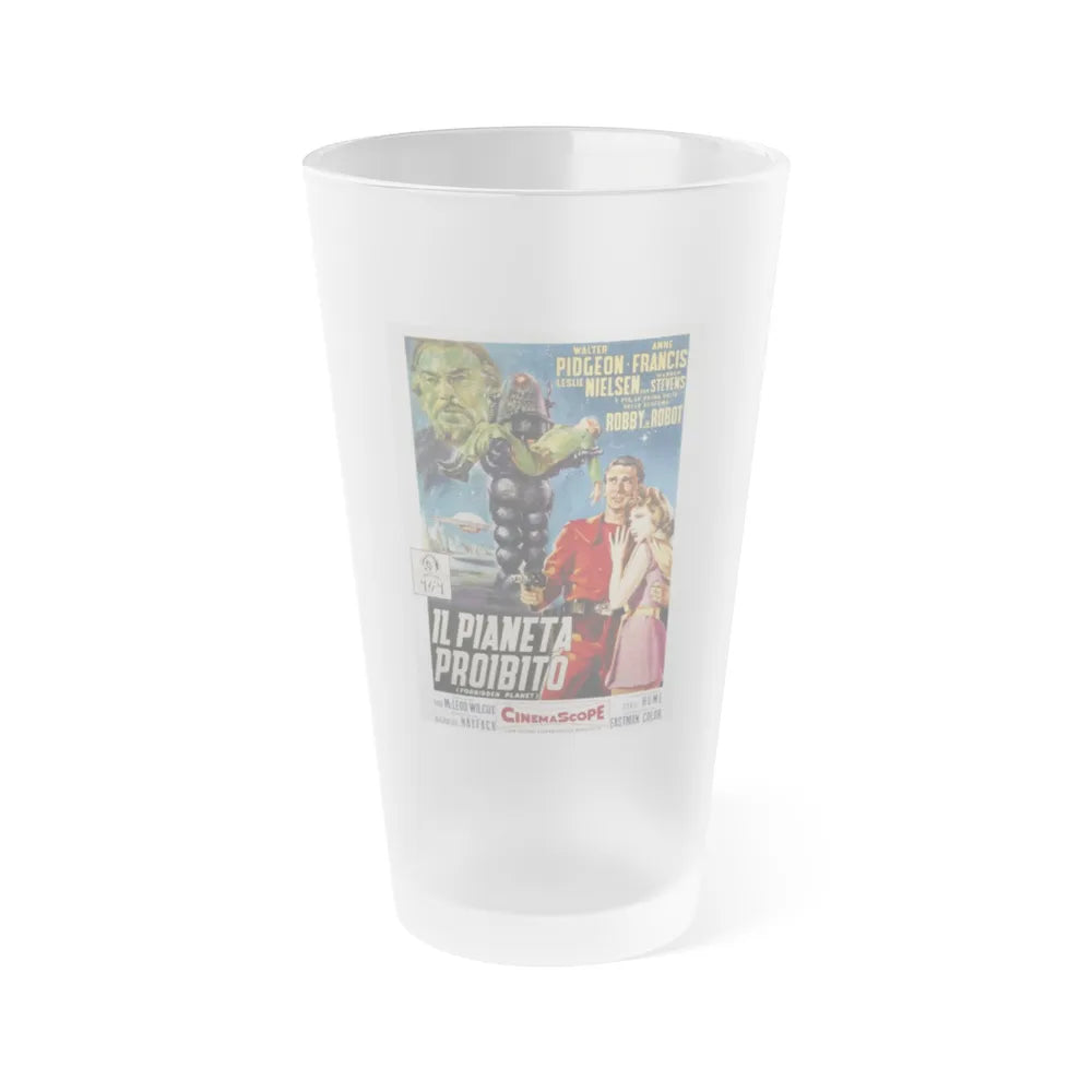 FORBIDDEN PLANET (ITALIAN) 1956 Movie Poster - Frosted Pint Glass 16oz-16oz-Frosted-Go Mug Yourself