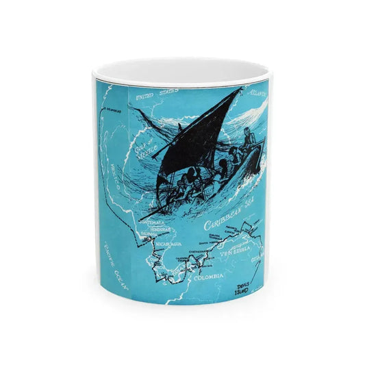 Forbidden Trails, Bluebook Magazine, July 1953 - White Coffee Mug 11oz - Go Mug Yourself