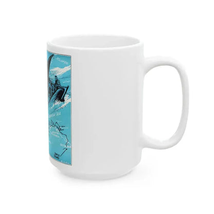 Forbidden Trails, Bluebook Magazine, July 1953 - White Coffee Mug - Go Mug Yourself