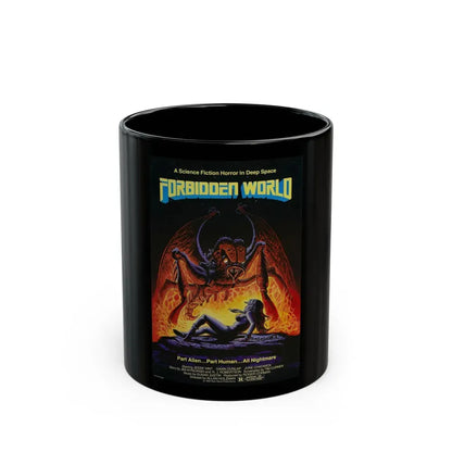 FORBIDDEN WORLD (MUTANT) 1982 Movie Poster - Black Coffee Mug 11oz - Go Mug Yourself