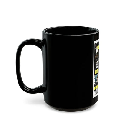 FORCE FOUR 1975 Movie Poster - Black Coffee Mug-Go Mug Yourself