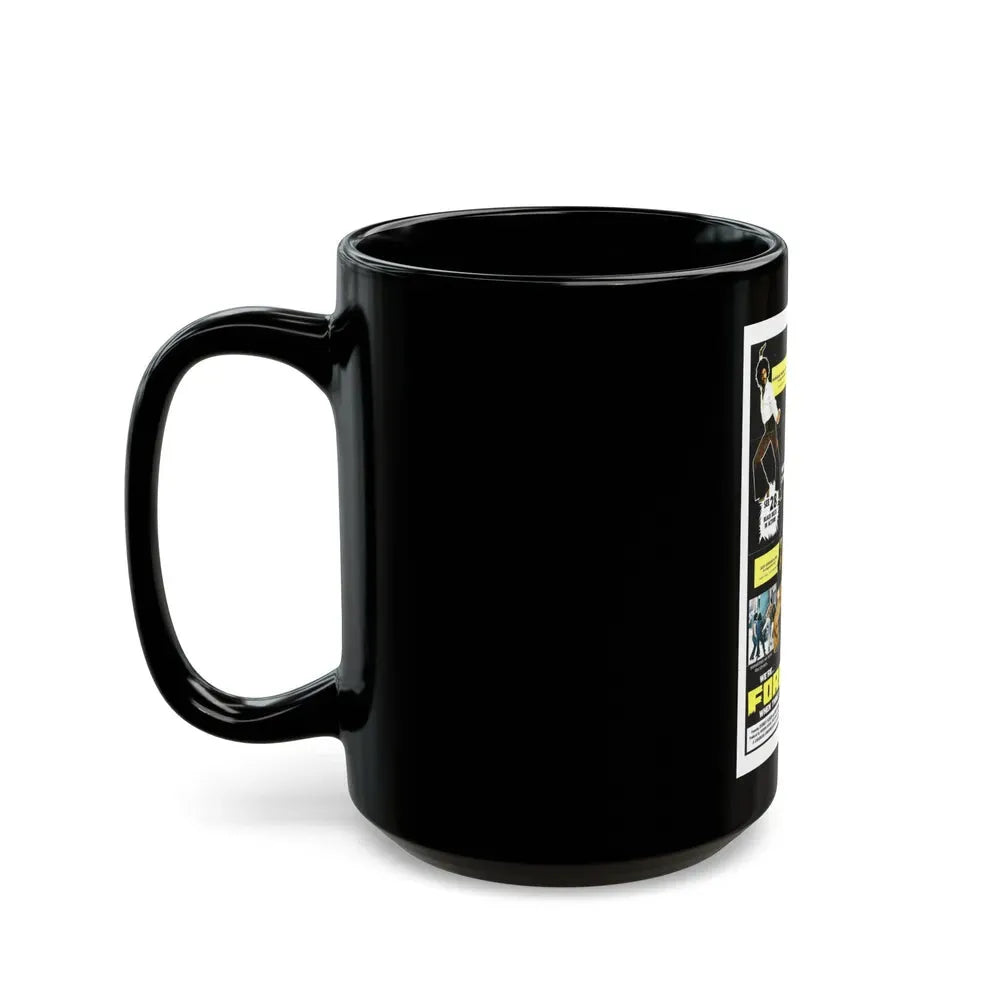 FORCE FOUR 1975 Movie Poster - Black Coffee Mug - Go Mug Yourself