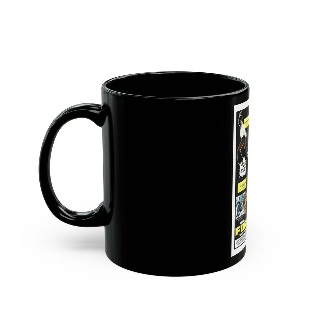 FORCE FOUR 1975 Movie Poster - Black Coffee Mug-Go Mug Yourself