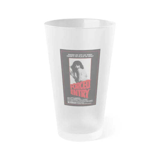 FORCED ENTRY 1975 Movie Poster - Frosted Pint Glass 16oz 16oz Frosted - Go Mug Yourself