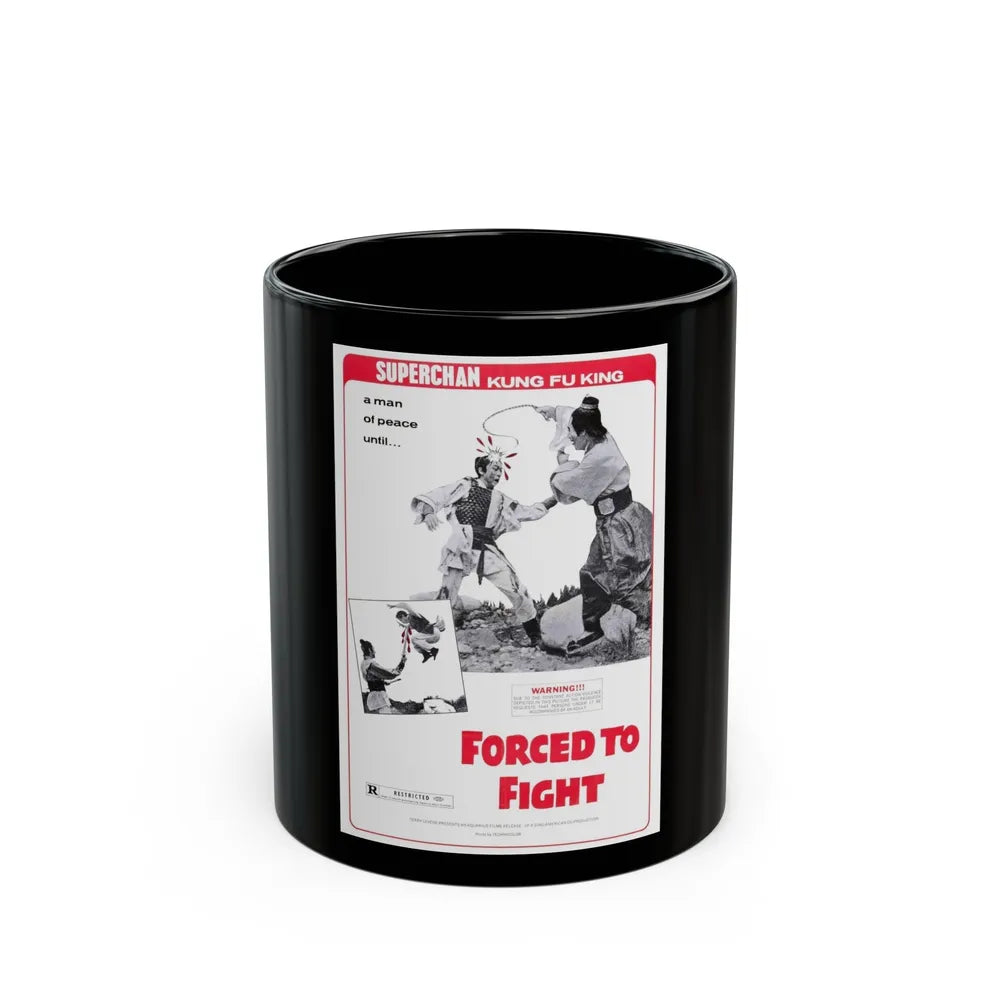 FORCED TO FIGHT 1971 Movie Poster - Black Coffee Mug-11oz-Go Mug Yourself