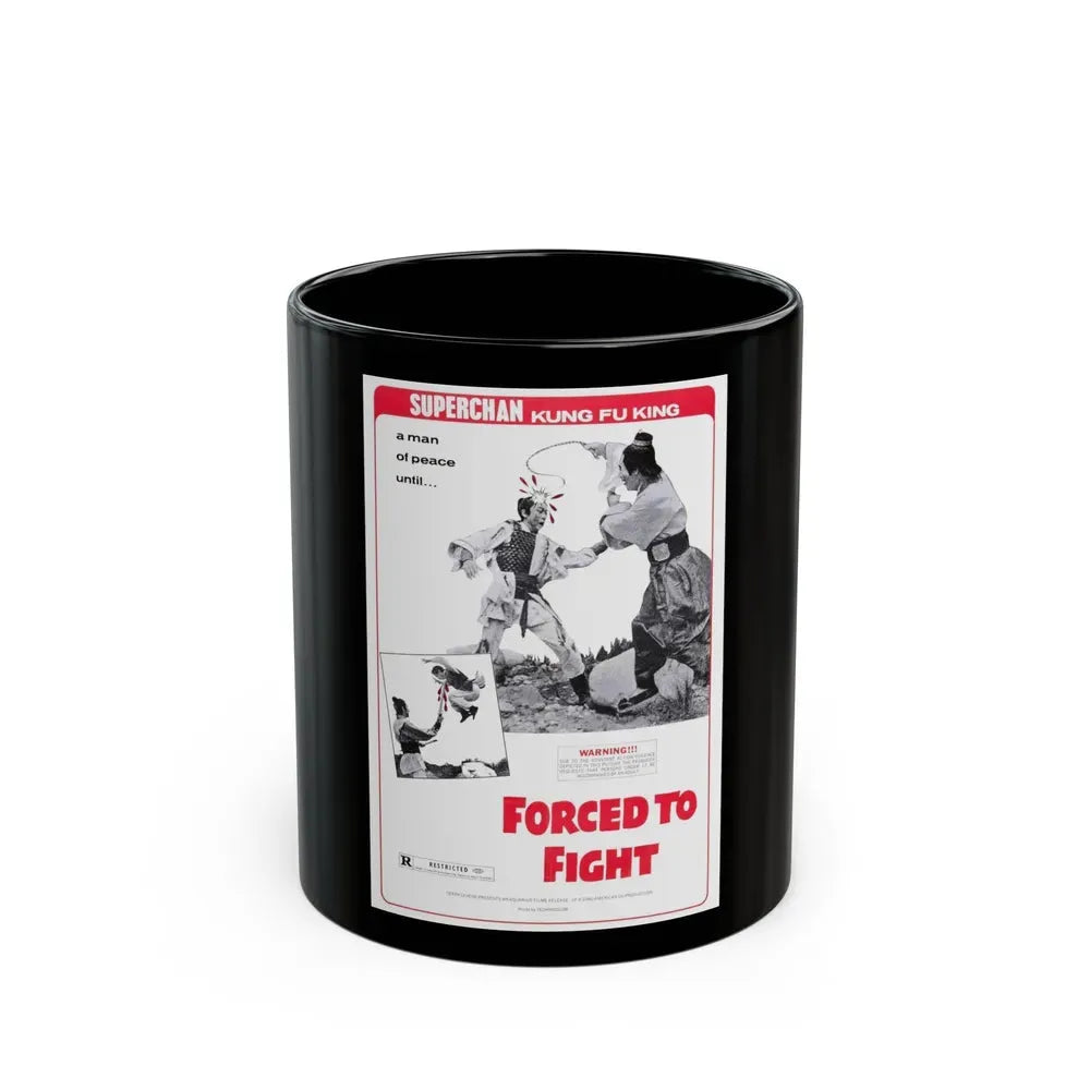 FORCED TO FIGHT 1971 Movie Poster - Black Coffee Mug 11oz - Go Mug Yourself