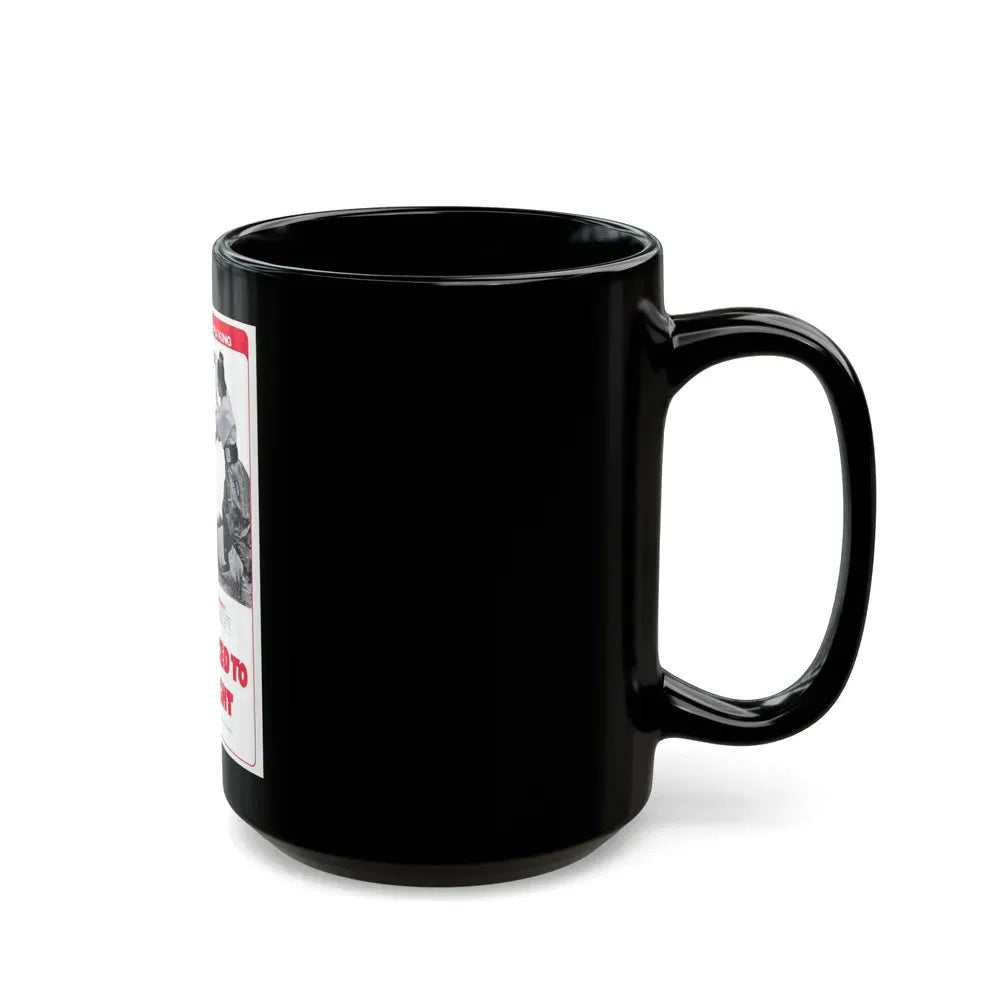 FORCED TO FIGHT 1971 Movie Poster - Black Coffee Mug - Go Mug Yourself