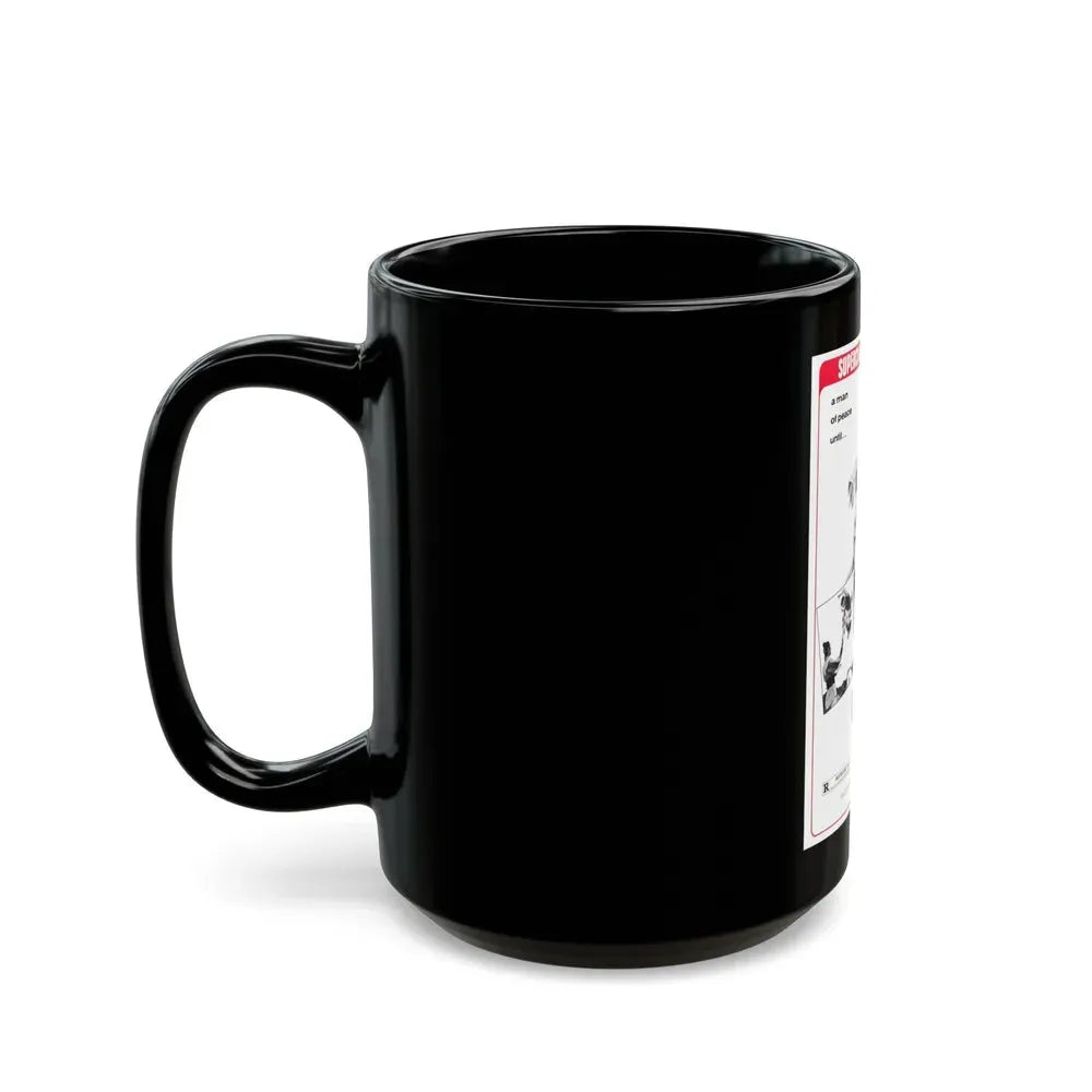 FORCED TO FIGHT 1971 Movie Poster - Black Coffee Mug - Go Mug Yourself