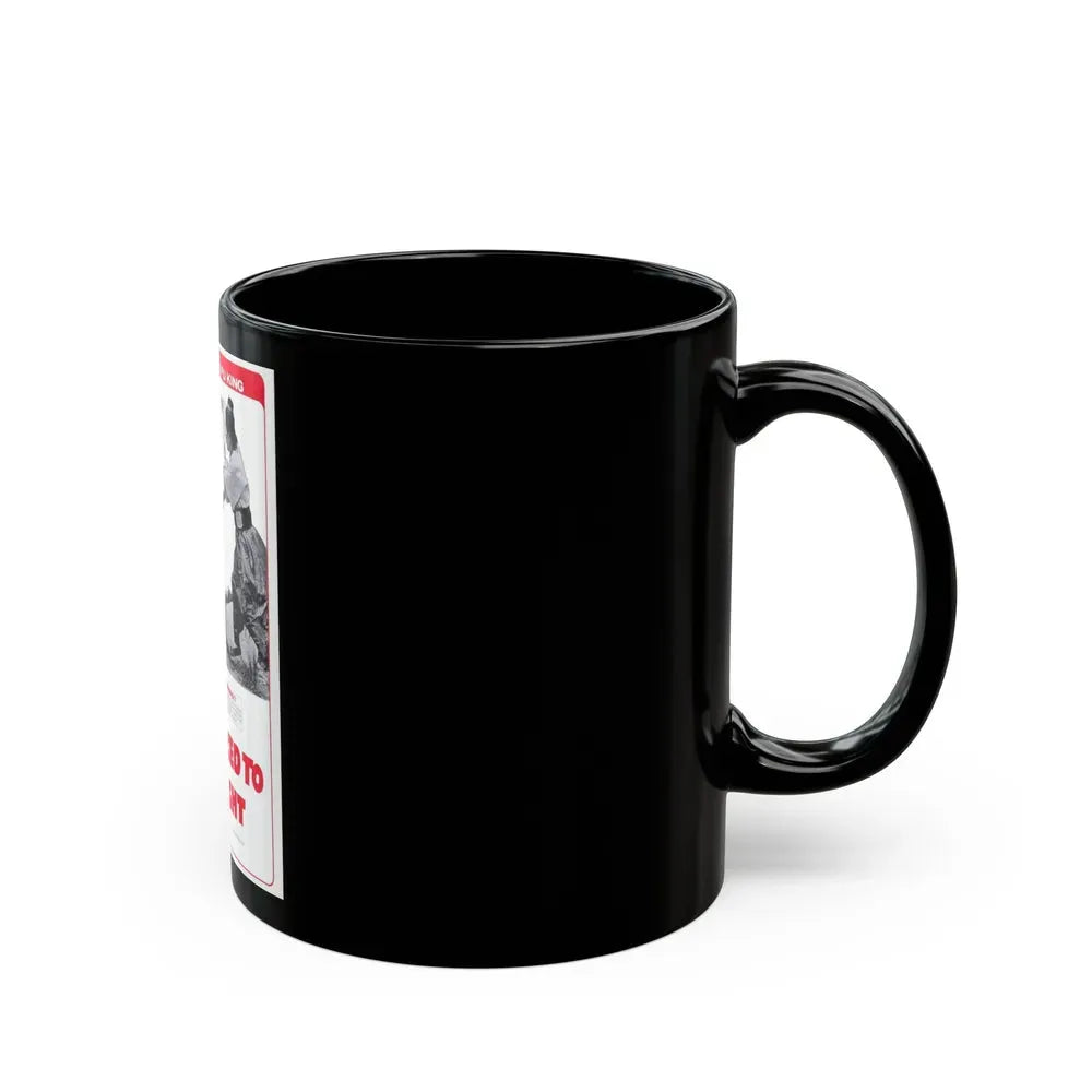 FORCED TO FIGHT 1971 Movie Poster - Black Coffee Mug - Go Mug Yourself