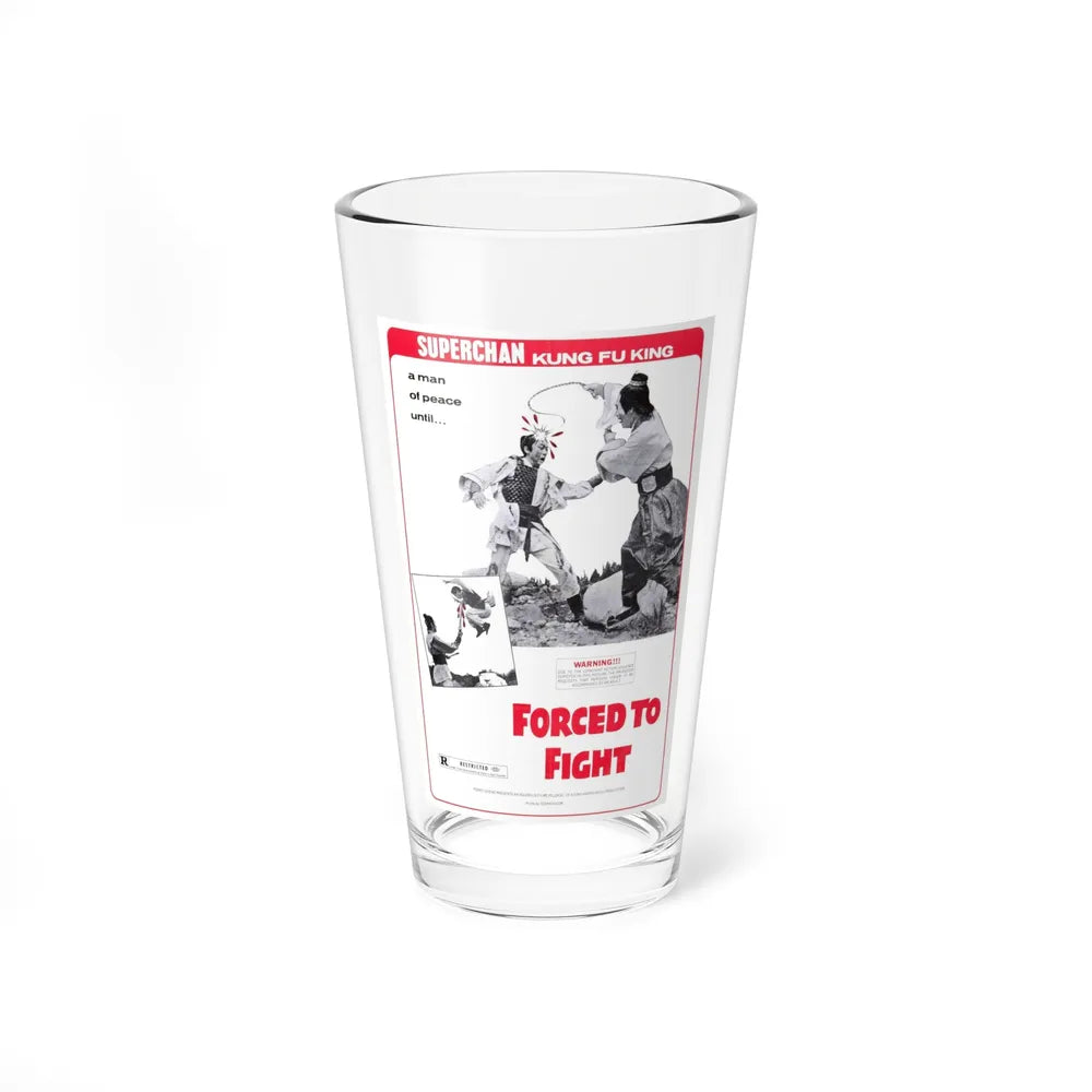 FORCED TO FIGHT 1971 Movie Poster - Pint Glass 16oz-16oz-Go Mug Yourself