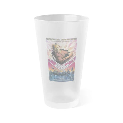 FORCED VENGEANCE 1982 Movie Poster - Frosted Pint Glass 16oz 16oz Frosted - Go Mug Yourself