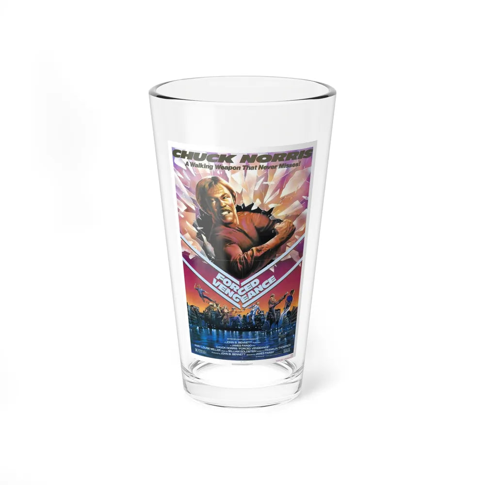 FORCED VENGEANCE 1982 Movie Poster - Pint Glass 16oz-16oz-Go Mug Yourself