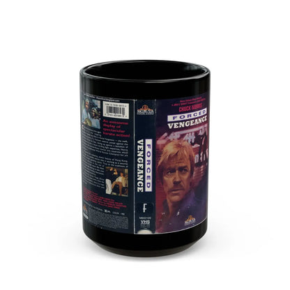 FORCED VENGEANCE (VHS COVER) - Black Coffee Mug-15oz-Go Mug Yourself