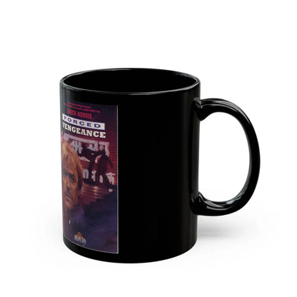 FORCED VENGEANCE (VHS COVER) - Black Coffee Mug-Go Mug Yourself