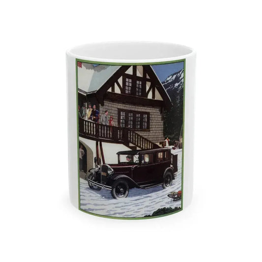 Ford for 1931 ad, Redbook, February 1931 - White Coffee Mug 11oz - Go Mug Yourself