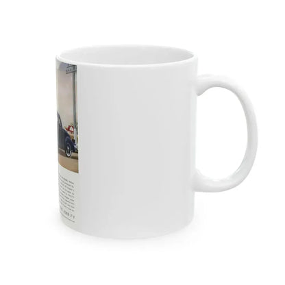 Ford for 1936 ad, The American Magazine, June 1936 - White Coffee Mug - Go Mug Yourself