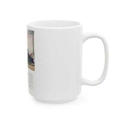Ford for 1936 ad, The American Magazine, June 1936 - White Coffee Mug - Go Mug Yourself