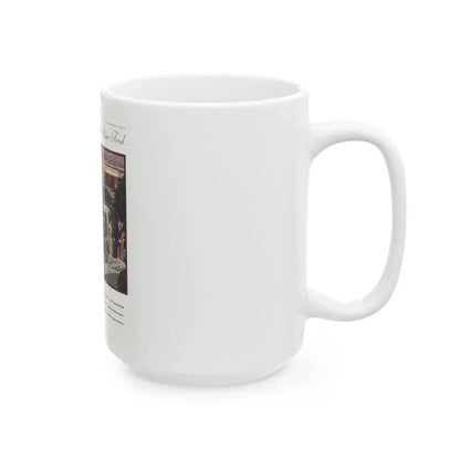 Ford Sedan ad, McCall's, March 1930 - White Coffee Mug - Go Mug Yourself