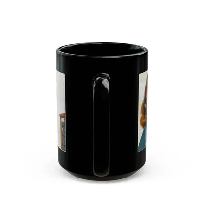 Ford Telephone Advertising Poster (Late 1940s) - Black Coffee Mug - Go Mug Yourself