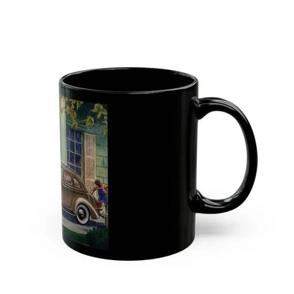 Ford V-8 for 1936 advertisement, The American Magazine, May 1936 - Black Coffee Mug - Go Mug Yourself