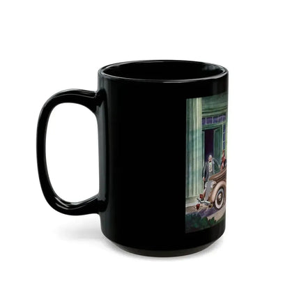 Ford V-8 for 1936 advertisement, The American Magazine, May 1936 - Black Coffee Mug - Go Mug Yourself