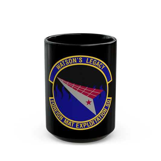 Foreign Material Exploitation Squadron (U.S. Air Force) Black Coffee Mug-15oz-Go Mug Yourself