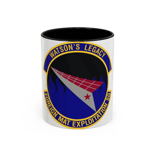 Foreign Material Exploitation Squadron (U.S. Air Force) Accent Coffee Mug 11oz Black - Go Mug Yourself