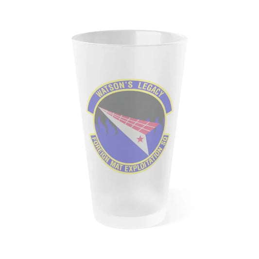 Foreign Material Exploitation Squadron (U.S. Air Force) Frosted Pint Glass 16oz 16oz Frosted - Go Mug Yourself