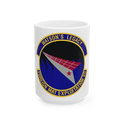 Foreign Material Exploitation Squadron (U.S. Air Force) White Coffee Mug 15oz - Go Mug Yourself