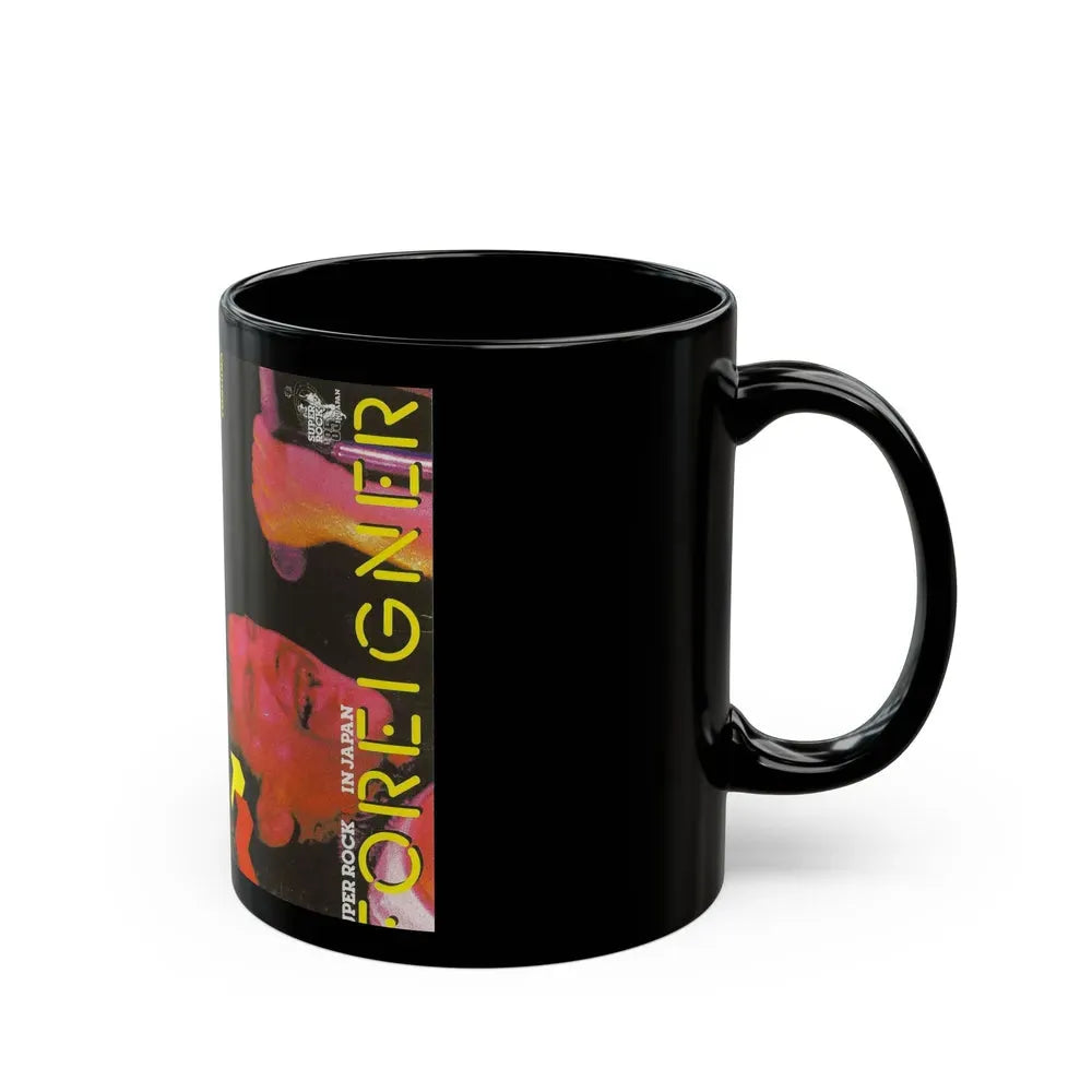 FOREIGNER SUPER ROCK 85 IN JAPAN (VHS COVER) - Black Coffee Mug - Go Mug Yourself