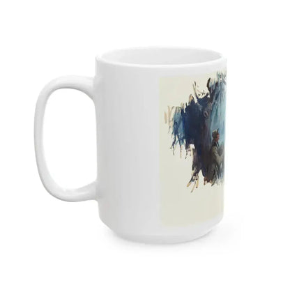 Forest Hunting Scene - White Coffee Mug - Go Mug Yourself