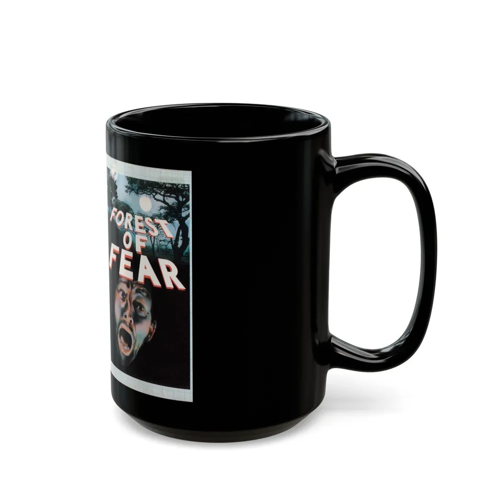 FOREST OF FEAR VIDEO NASTY (VHS COVER) - Black Coffee Mug-Go Mug Yourself