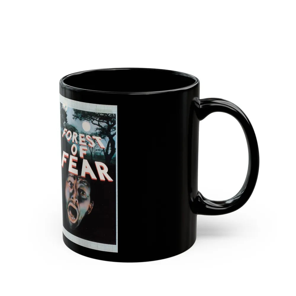 FOREST OF FEAR VIDEO NASTY (VHS COVER) - Black Coffee Mug-Go Mug Yourself