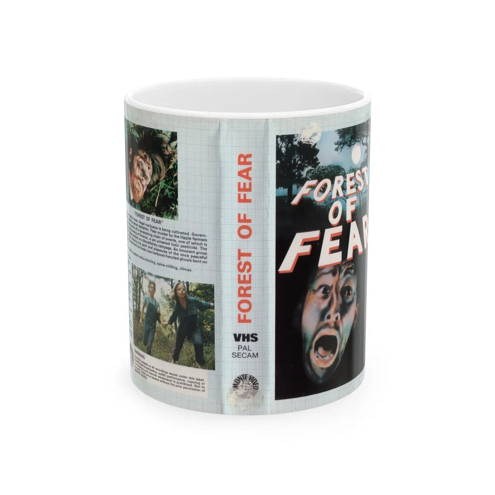 FOREST OF FEAR VIDEO NASTY (VHS COVER) - White Coffee Mug-11oz-Go Mug Yourself