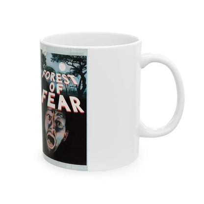 FOREST OF FEAR VIDEO NASTY (VHS COVER) - White Coffee Mug-Go Mug Yourself