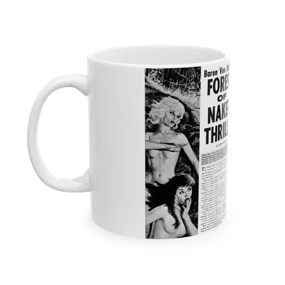 Forest of Naked Thrills, Man's True Danger, July 1967 - White Coffee Mug - Go Mug Yourself
